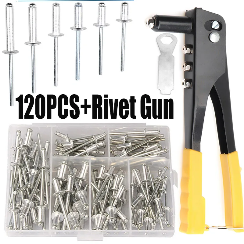 120 ชิ้น Rivets/Heavy Duty Riv - Nuts Mix บทวิจารณ์และราคา