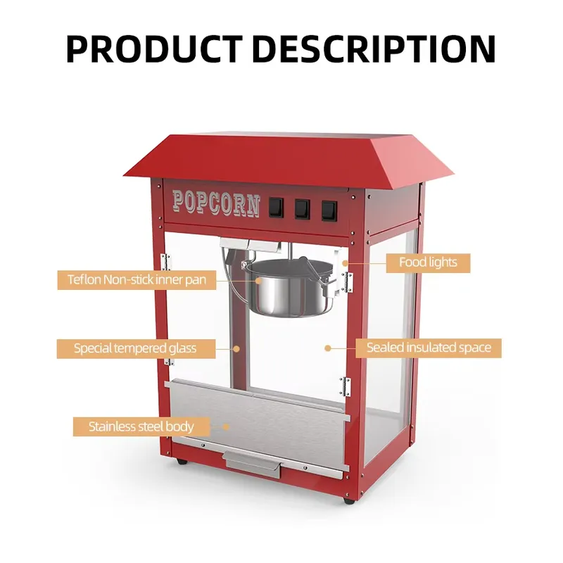 เครื่องทำป๊อปคอร์นอุตสาหกรรมเช - Popcorn บทวิจารณ์และราคา